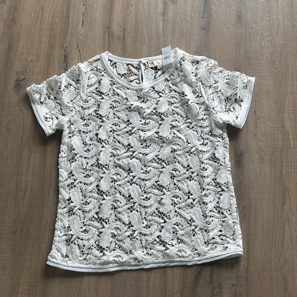 LOFT Tops - NWT Loft  white lace top
